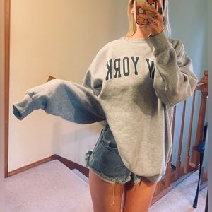 Oversized grey brandy Melville crewneck